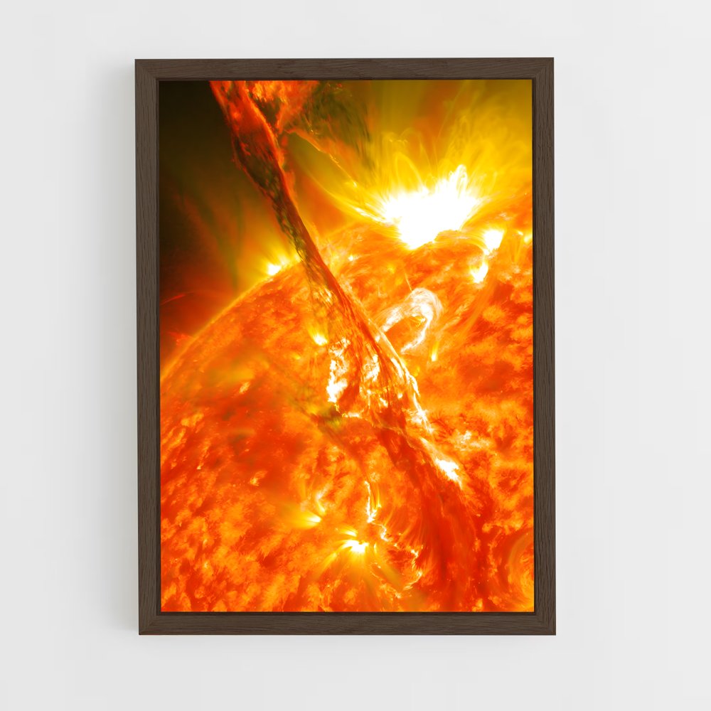 Poster lumineux explosion solaire – affiche Système solaire (vue 5)
